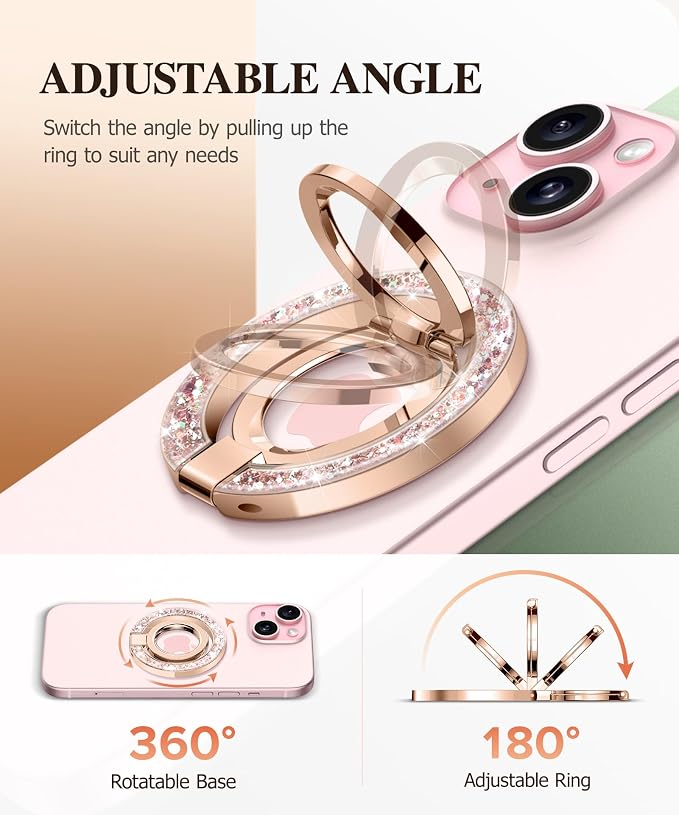 GVIEWIN Magnetic Phone Ring Holder, Compatible