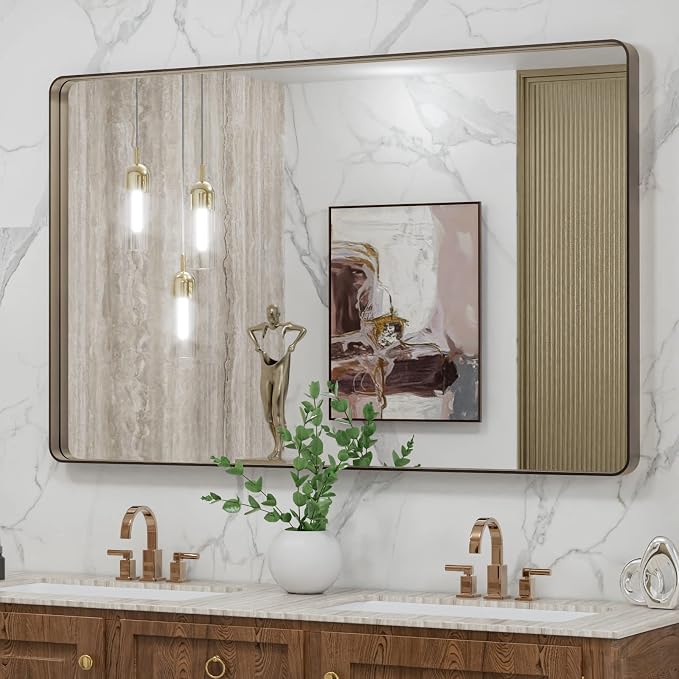 48”X30” Bronze Bathroom Mirrors