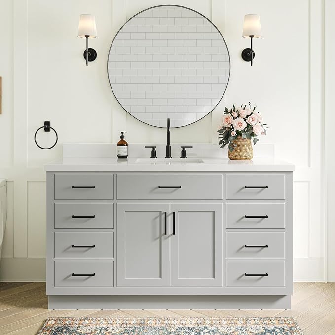 Bathroom Vanity 61" Grey