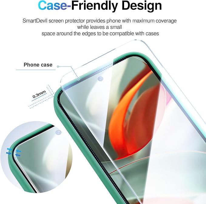 SMARTDEVIL [3+1 Pack Screen Protector