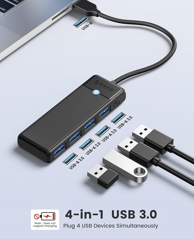 ORICO USB 3.0 Hub, 4-Port USB Hub
