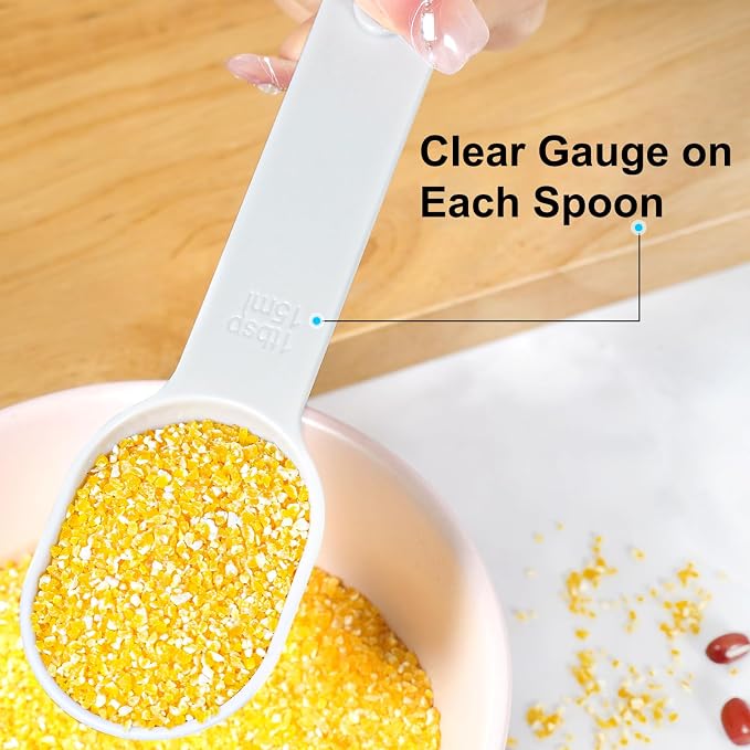 Stackable 10-Piece Measuring Cups and Spoons Set
