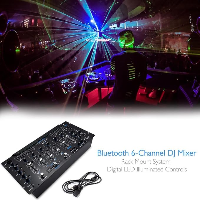 Pyle 6 Channel Mixer DJ Controller