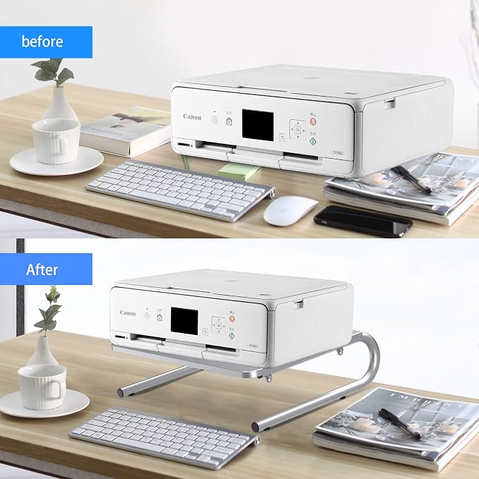 suptek Monitor Stand Riser, Laptop Holder Printer Riser Desk Accessories