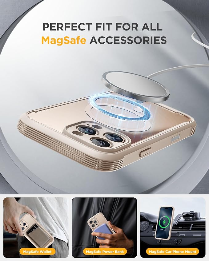 Miracase Magnetic for iPhone 16 Pro Case Full-Body Phone