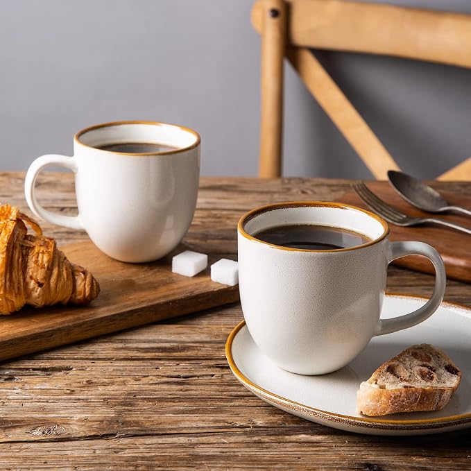 AmorArc 12oz Coffee Mugs, Ceramic Coffee Mugs set of 6