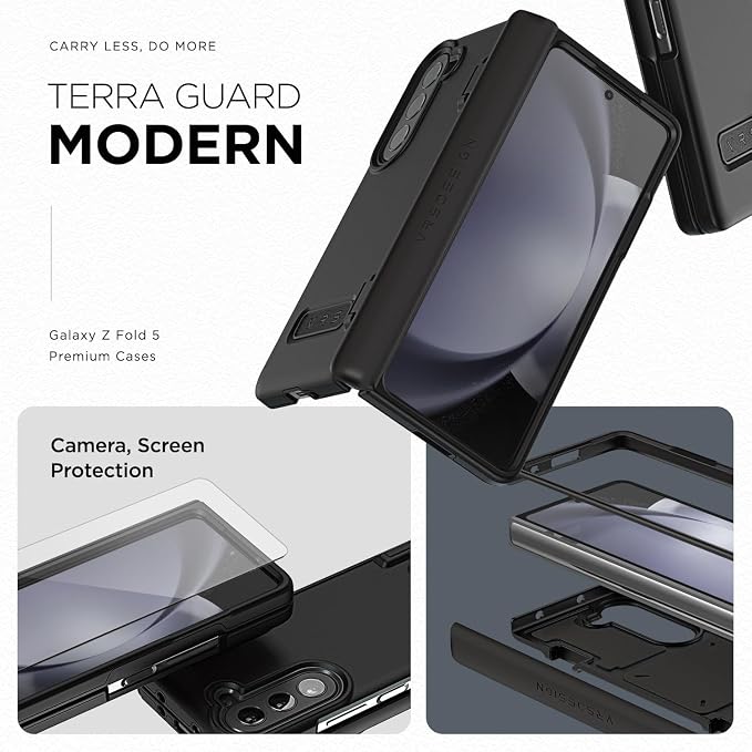 VRS DESIGN Phone Case for Galaxy Z Fold 5 5G, Premium Modern Neat Style Case