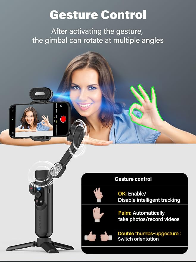 Smartphone Gimbal Stabilizer, 3-axis Stabilizer