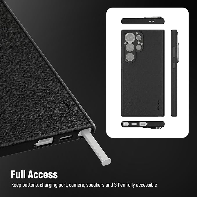 NEEWER S25 Ultra Case, Protective Faux Leather Phone Case
