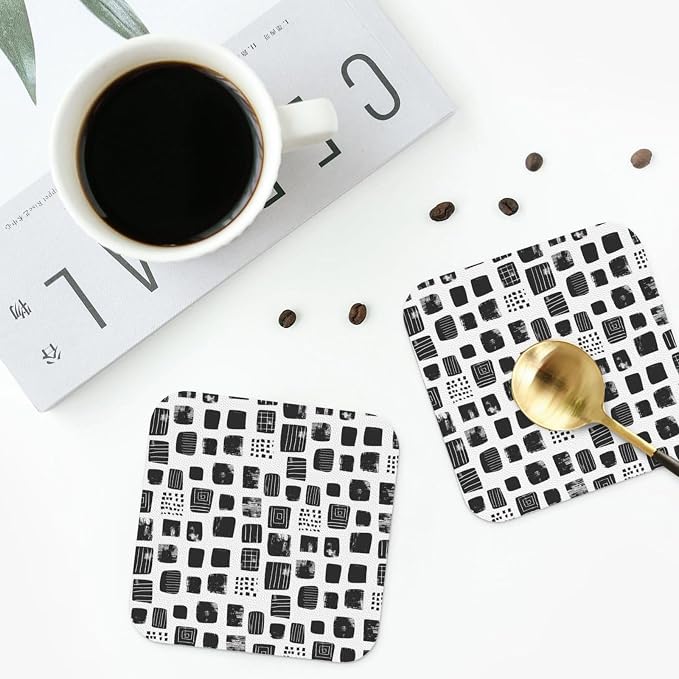 Minimal Abstract Shapes Print Coasters