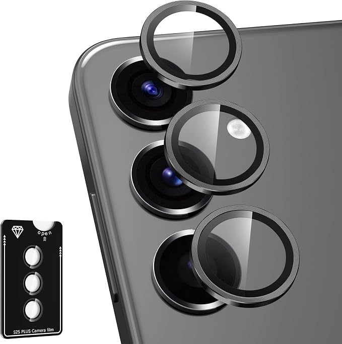 for Samsung Galaxy S25 Plus Camera Lens Protector, Individual Metal Ring