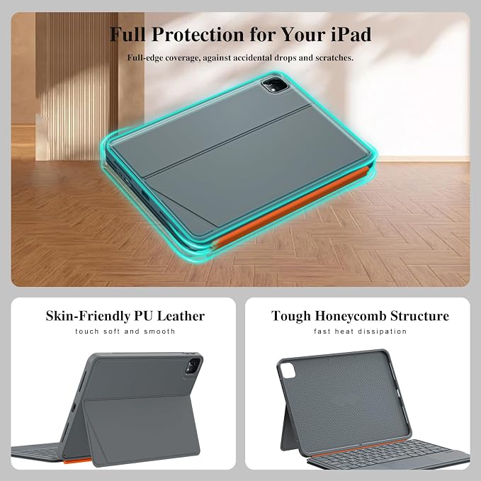 iPad Air 13 inch Case Keyboard, Wireless iPad Keyboard