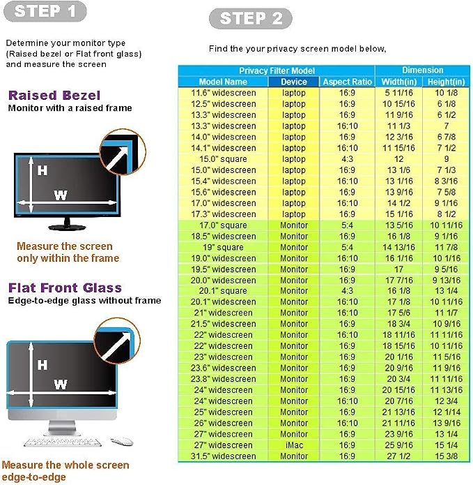 20.1 Inch - 4:3 Aspect Ratio - Computer Privacy Screen Filter