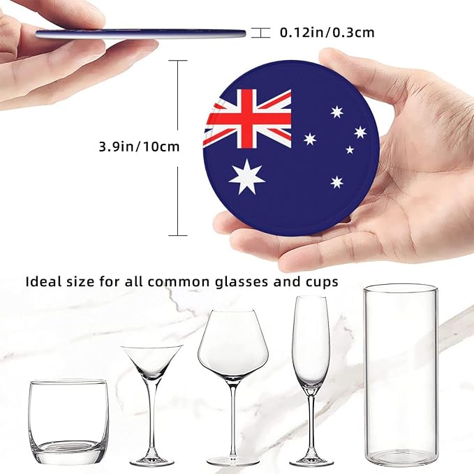 Australian Flag, Coasters for Drinks