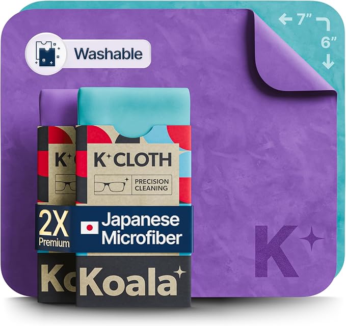 Koala Lens Cleaning Cloth | Japanese Microfiber | Glasses Cleaning Cloths |