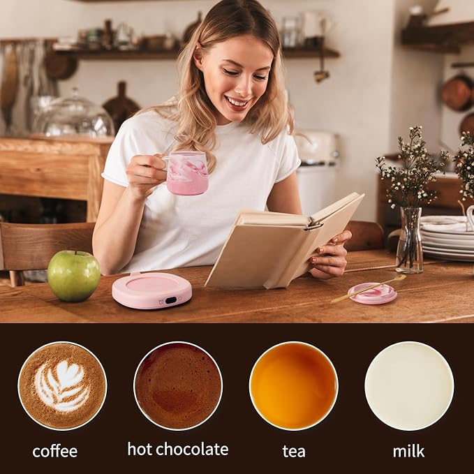 Coffee Mug Warmer & Not A Day Mug Set, Coffee Cup Warmer