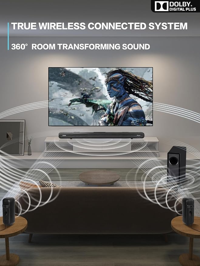 5.1 CH Surround Sound Bar with Dolby Audio, Sound Bars