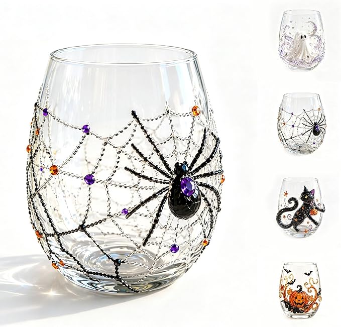 3D Halloween Artisan Glassware Collection Halloween Glass Cups | Drinking Glass