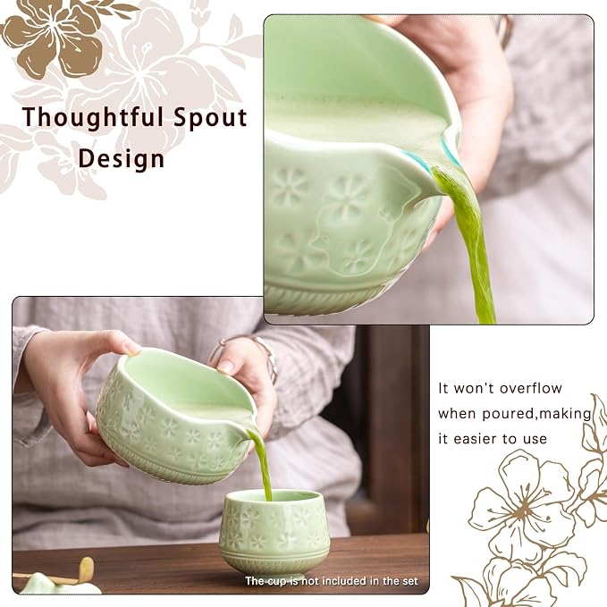 Buucup Matcha Whisk Set, Ceramic Matcha Kit