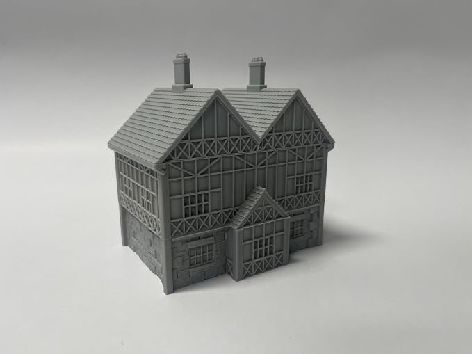 Tabletop Miniature Little Town Building Terrains Compatible - 18mm Scale