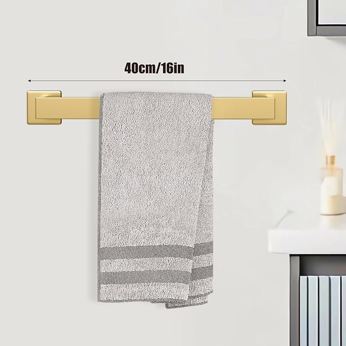 5 Piece Gold Towel Bar Set Bathroom Hardware Set Gold Bathroom
