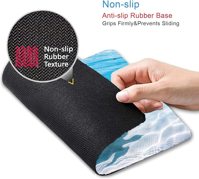 Sea Turtle Mouse Pad Non-Slip Rubber Base Gaming MousePads