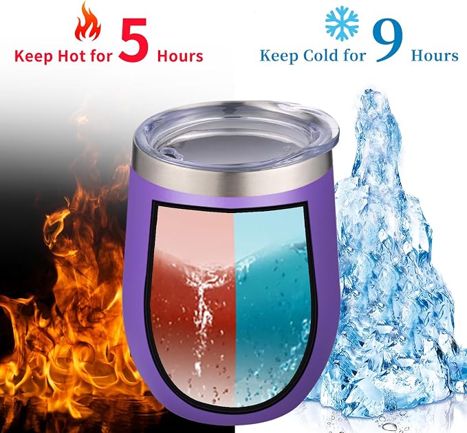 12oz/4 Pack Wine Tumbler Glasses
