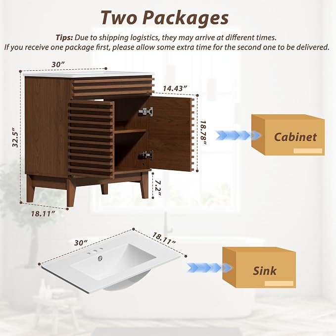 APRILSOUL 30" Bathroom Vanity