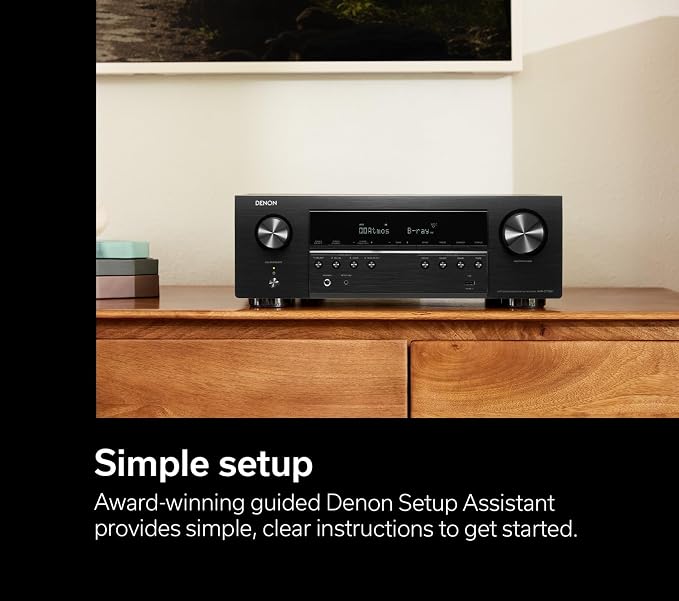 Denon AVR-S770H 7.2ch 8K Smart AV Receiver
