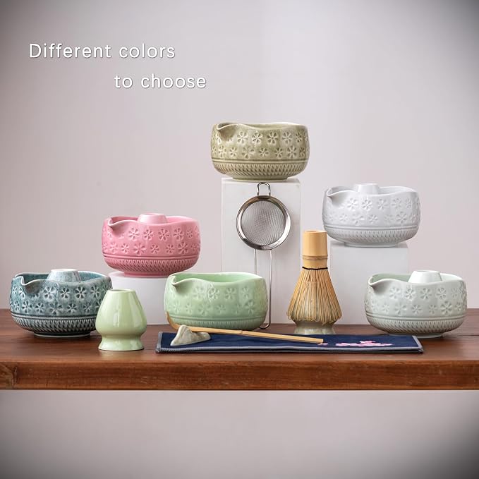 Buucup Matcha Whisk Set, Ceramic Matcha Kit