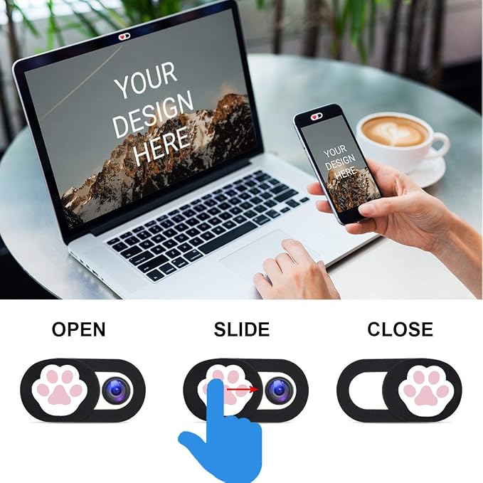Webcam Cover 3 Pack Slide Ultra Thin Laptop Camera Cover