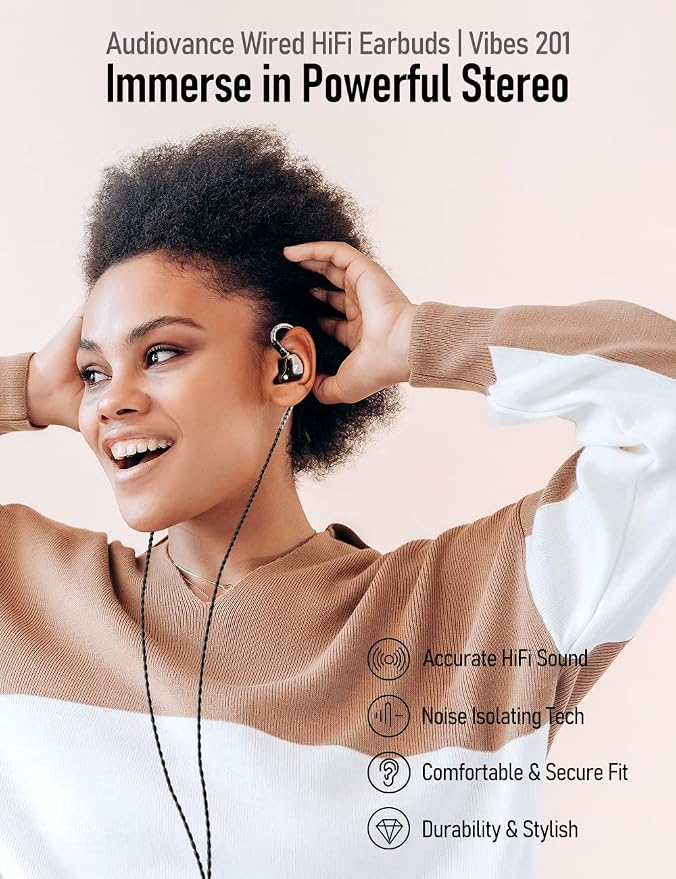 Vibes 201ML Wired Earbuds in Ear Headphones