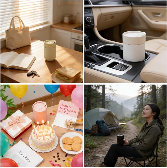 8.8oz Ceramic Travel Coffee Mug