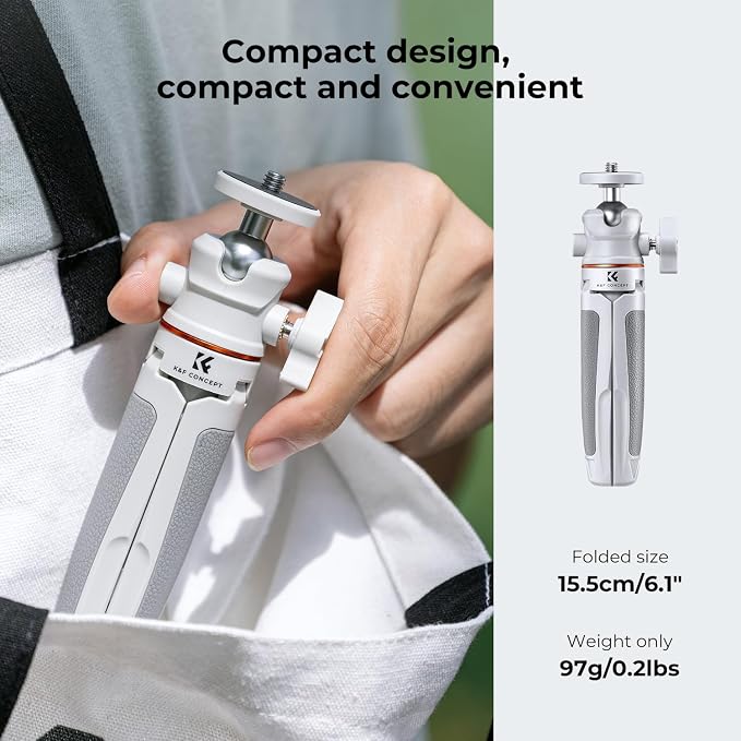 K&F Concept Selfie Stick Tripod, 360 Degree Rotation Mini Phone Stand