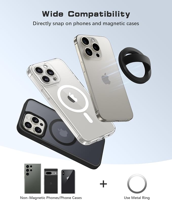 Magnetic Phone Grip, Removable Loop Grip