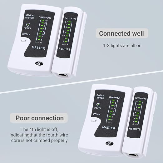 RJ45 Cable Tester Network Cable Tester Ethernet Wire Test Tool