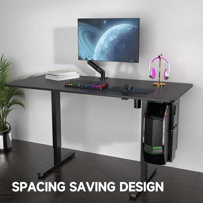 Suptek Adjustable Under Desk and Wall PC Mount, 3.74 to 8.26 inch Wide Computer