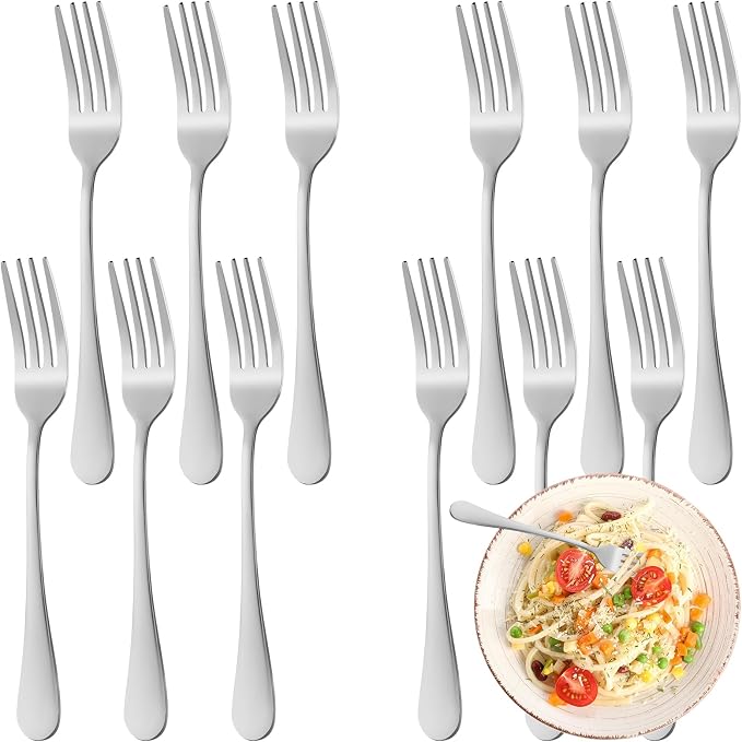 36 Piece Dinner Forks Set, Food-Grade Stainless Steel Forks Silverware