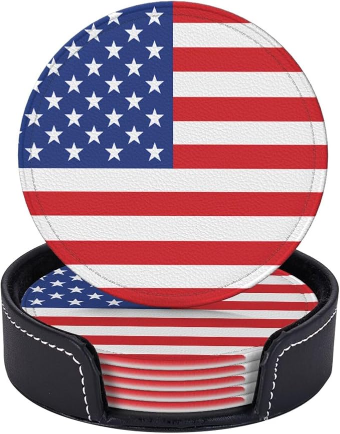 American Flag Coasters for Drinks