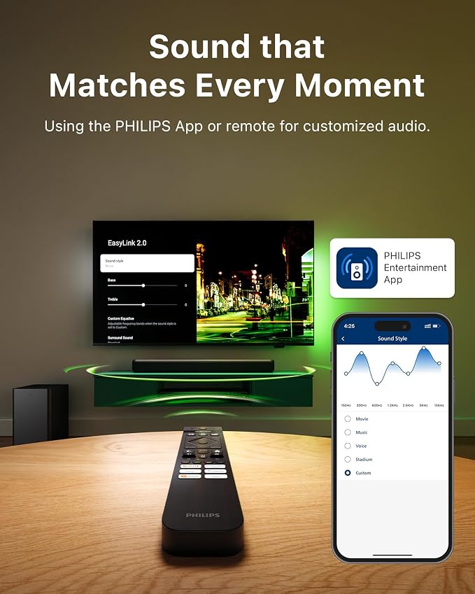 PHILIPS B5309 Soundbar 2.1 - 240W Max Power