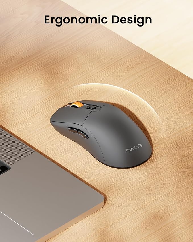 ProtoArc Bluetooth Wireless Mouse, USB C Mouse, EM15 Rechargeable Compact