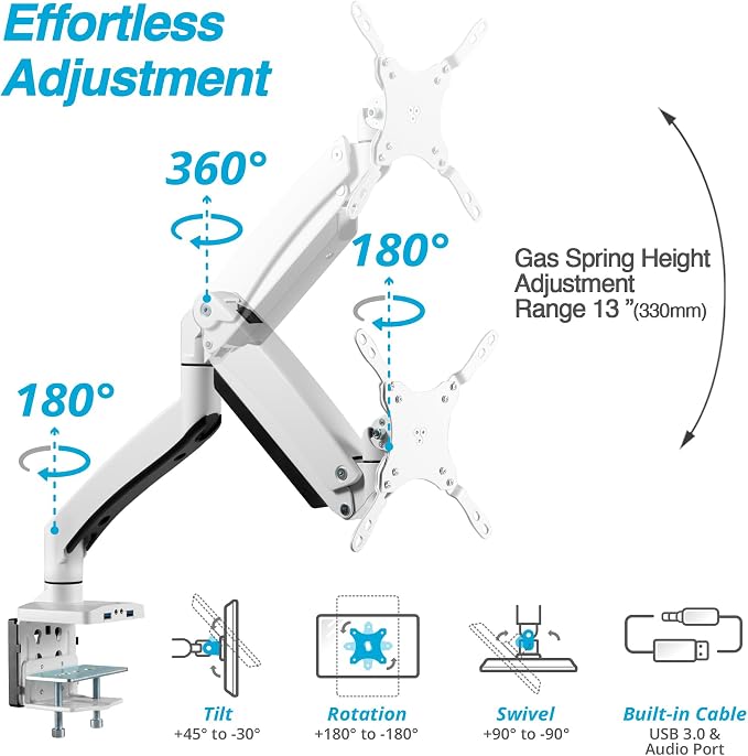 AVLT Single 17"-49" Super Ultrawide Monitor Arm