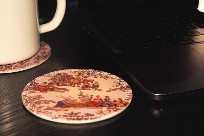 Vintage French Country Print Coasters