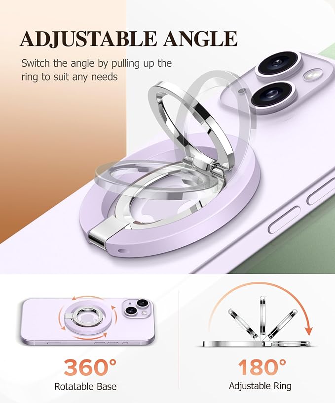 GVIEWIN Magnetic Phone Ring Holder, Compatible