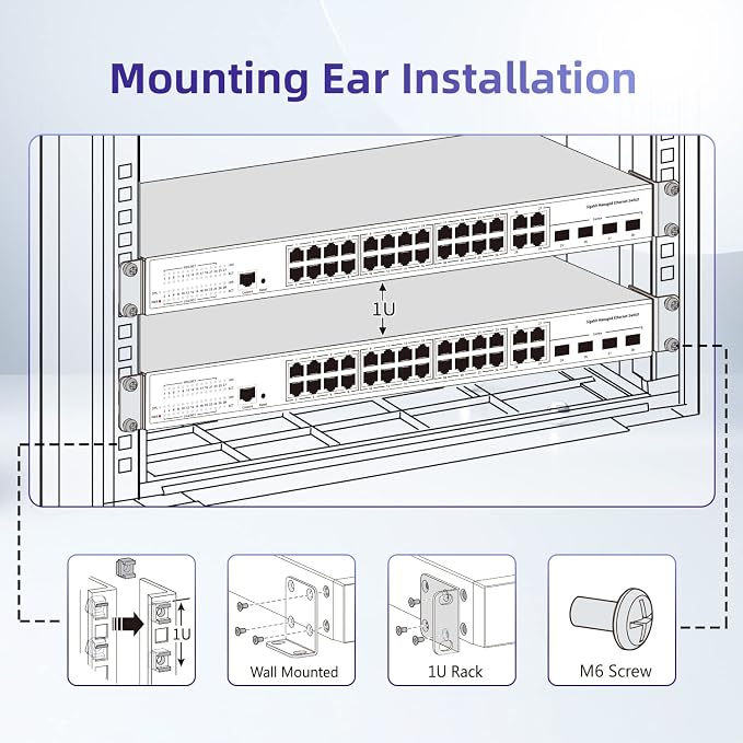 Rack Mount Kit 17.3'' Rack Ears