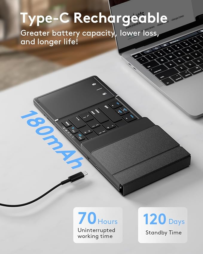 Samsers Foldable Bluetooth Keyboard