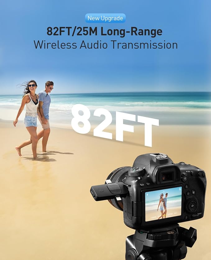 3-in-1 Mini Microphone for iPhone: Wireless Lavalier Microphones for