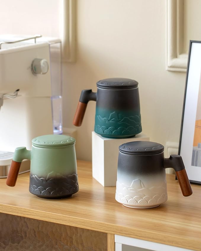ZENS Tea Mug with Infuser and Lid
