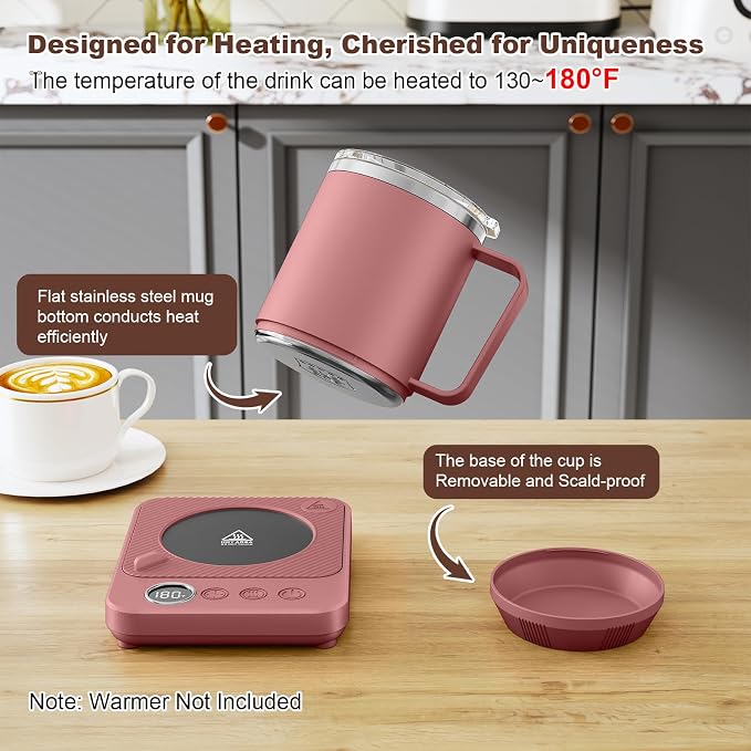 Felibeaco 16oz Heated Coffee Mug