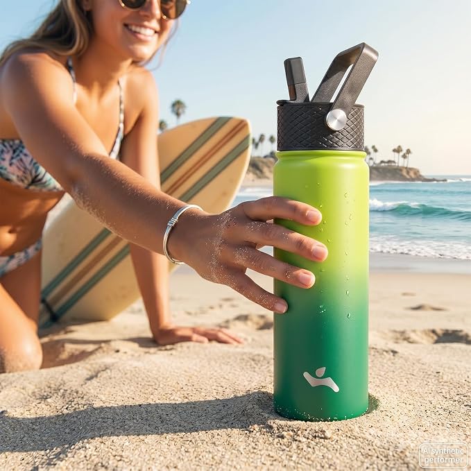 Konokyo 40 oz Insulated Stainless Steel Water Bottle